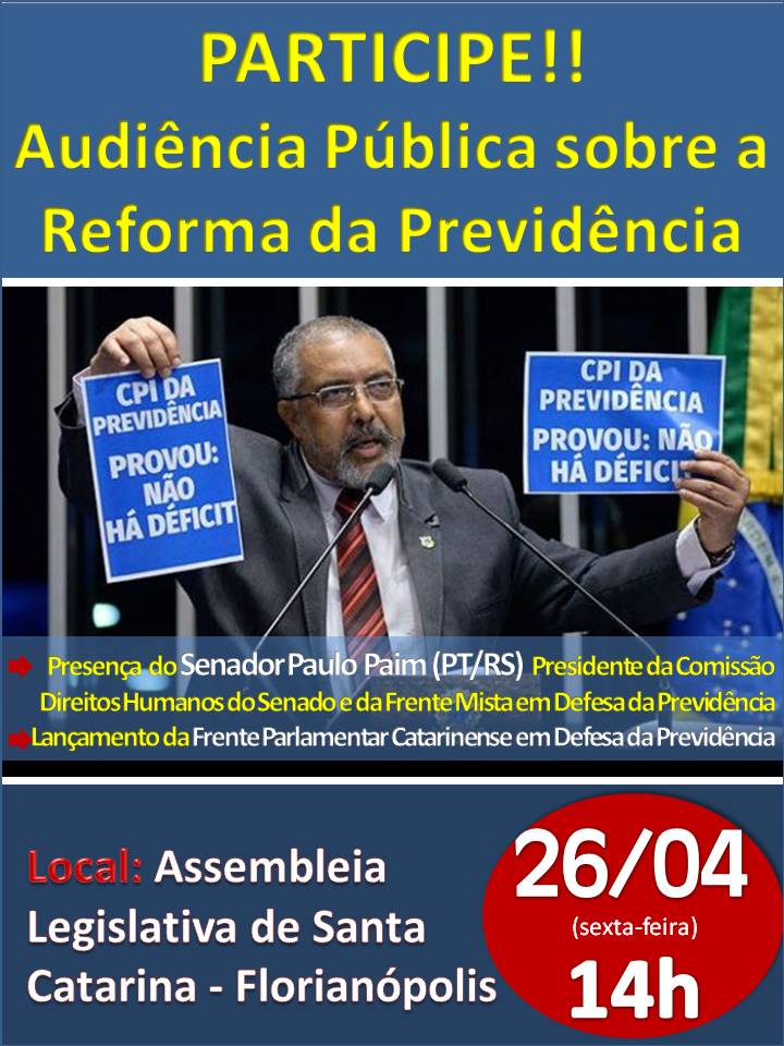 Todos contra a Reforma da Previdência 